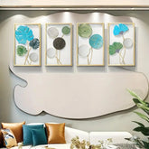 Elegant gold-framed